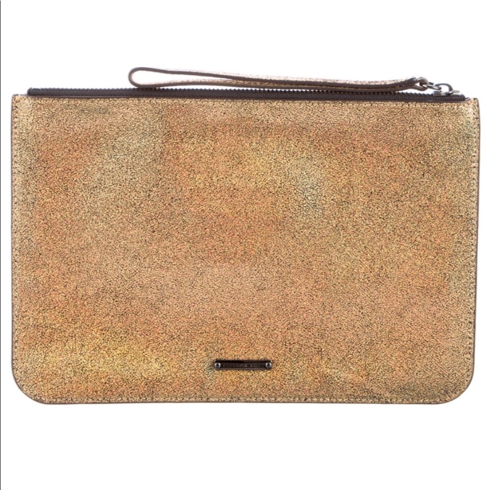 NWOT Rebecca Minkoff Gold Glitter Holographic Bag - Picture 6 of 13